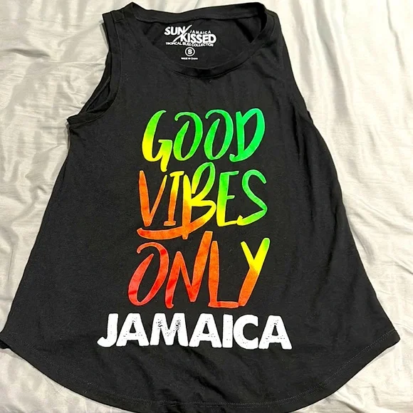 🆕 Jamaican Good Vibes Only Sleeveless Tank - Picture 2 of 4